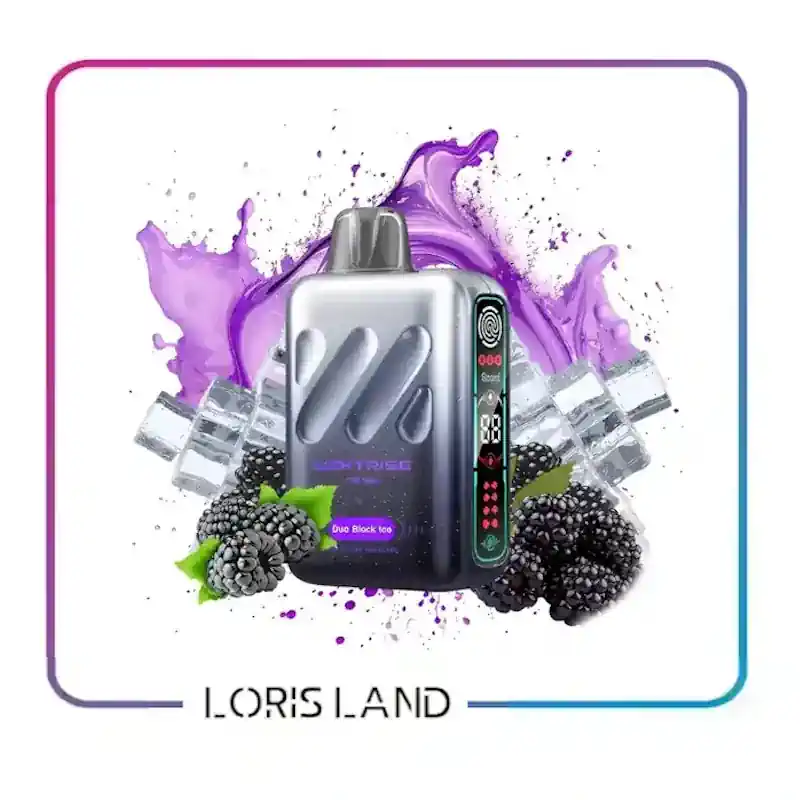 پاد یکبار مصرف تمشک سیاه یخ لایت رایز 18 هزار پاف